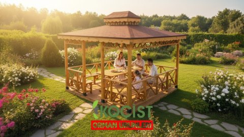 Ahşap Kamelya 4x3,5 Zeminli